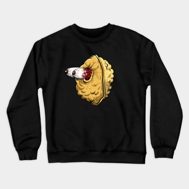 Vegan Nuts Crewneck Sweatshirt by Black Tee Inc